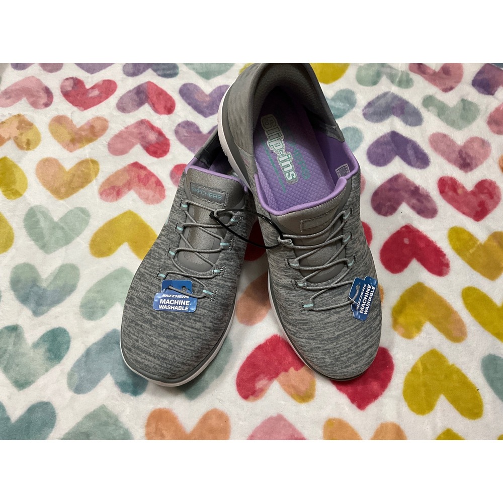Skechers Slip-ins Machine‎ Washable Gray Comfort Walking Shoes